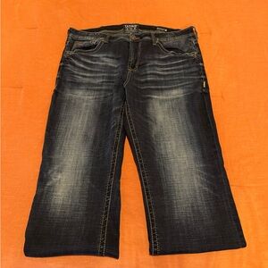 Salvage Men's Dark Blue Relaxed Jeans